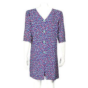 Vintage 80's Jane Schaffhausen Geometric Shapes Retro Cosplay Dress size P8 -077